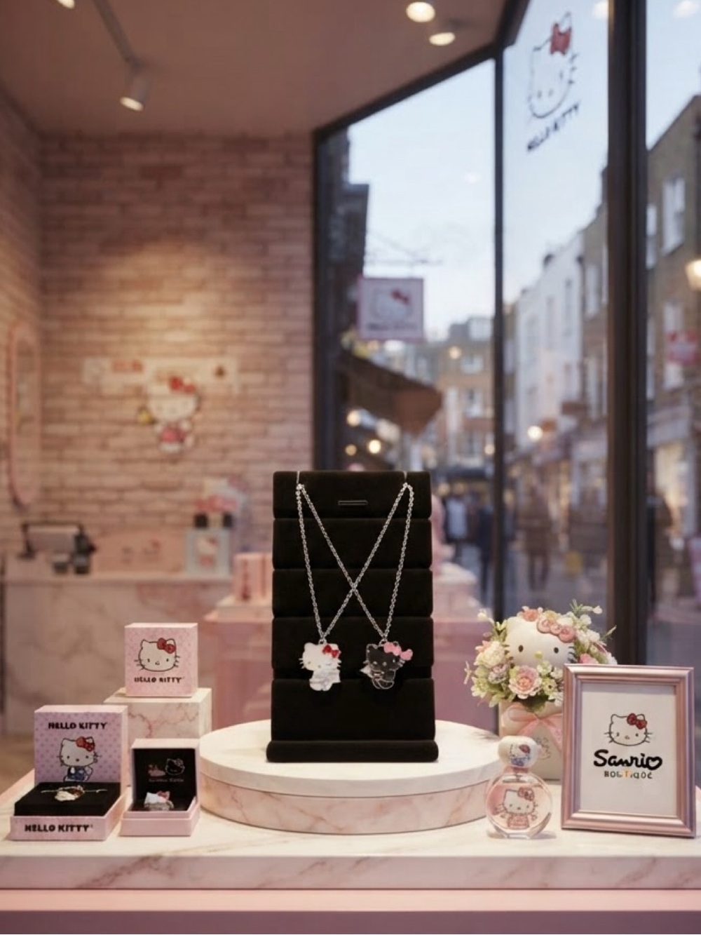 Hello Kitty Good Kitty Bad Kitty Necklaces.